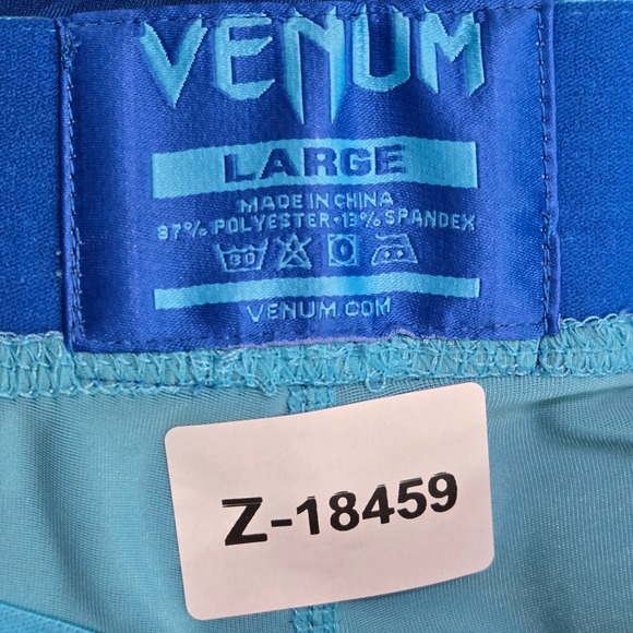 Venum Men Activewear Pants Large Blue Fusion Compression Leggings MMA 28" Inseam - Picture 2 of 9